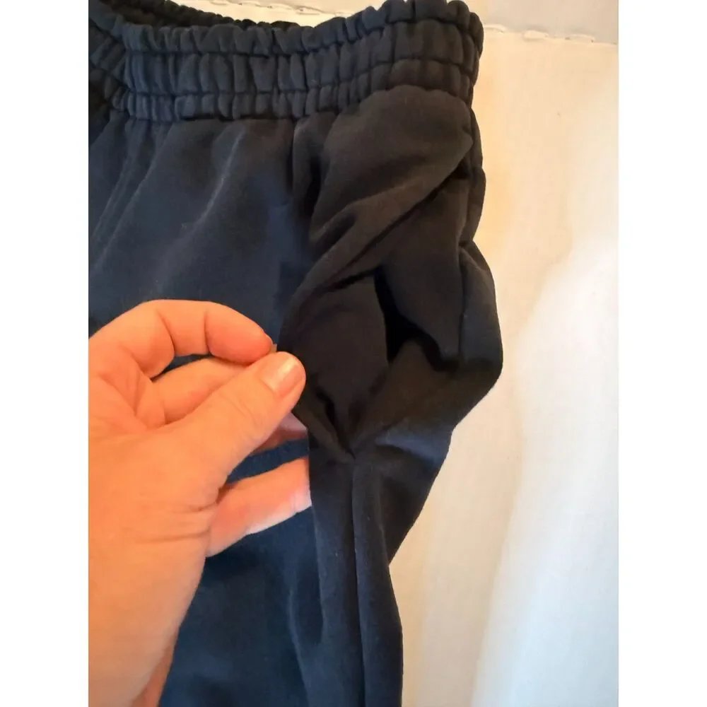 Athleta Girl Black Fleece Jogger Sweatpants Girls XL 14 Pockets Cinch Ankle